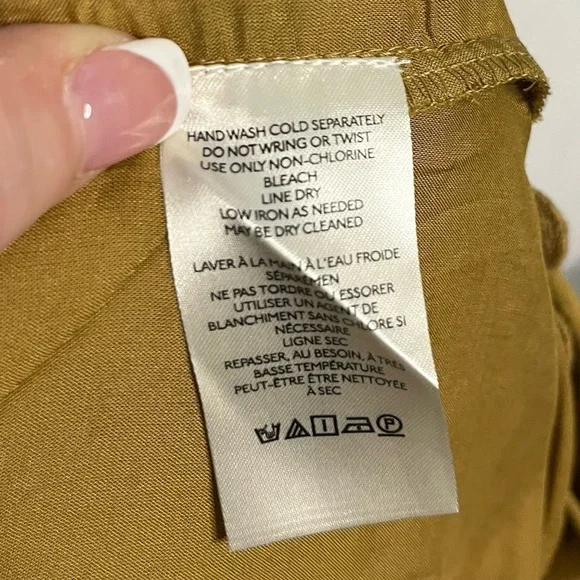 Maeve by Anthropologie Strapless Dress mustard yellow - Size Small - Picture 10 of 11